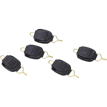 5 STuks Vislijn Stopper Baitcasting Reel Vislijn Clip Houder Gesp Houder Visaccessoires Zwart zwart