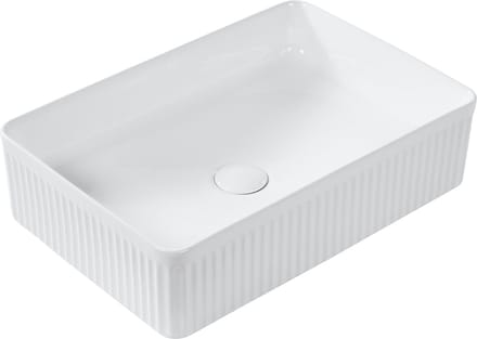 GELDO - Wastafel - Wit - 50 x 34 cm - Keramiek