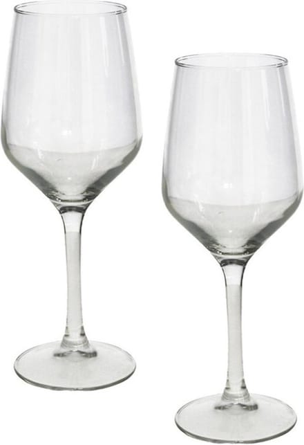 Gerimport Wijnglazen - 6x - glas - 420 ml - voor rood en wit