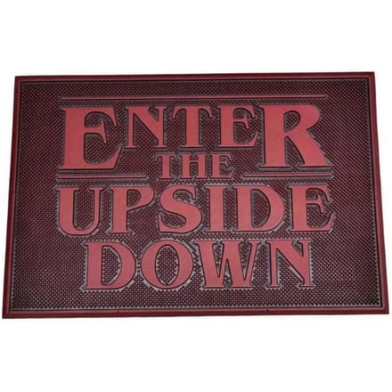 Stranger Things Enter The Upside Down Rubberen Deurmat Rood/Zwart - Officiële Merchandise