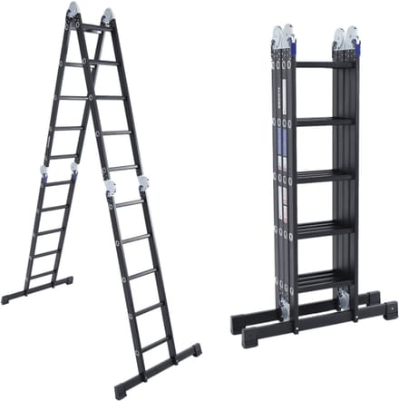ALDORR Professional - Vouwladder 4 x 5 treden zonder platform - Aluminium – 2,80 meter