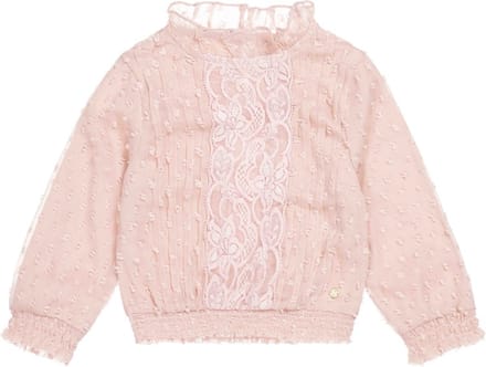 Koko Noko-Girls Blouse ls-Dusty Pink