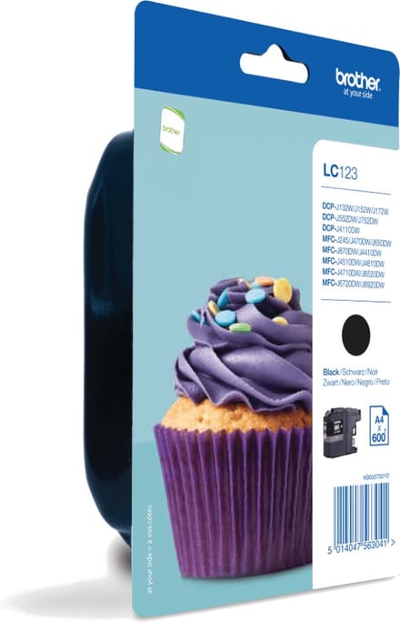 Brother LC-123BKBP - Inktcartridge / Zwart