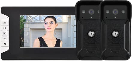 Video Deurbel Set - Intercom Systeem - Veiligheid Thuis - 7 Inch Kleurenscherm - 27 x 19 x 11 cm