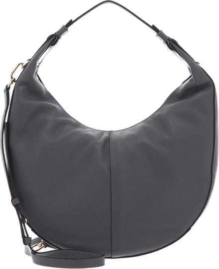 FURLA Leren Schoudertas Miastella Hobo Soil Grijs
