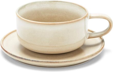 Salt&Pepper - Kop - 26cl - en schotel - natural Relic - set/6