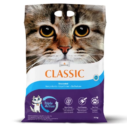 14kg Parfumvrij Intersand Classic Kattenbakvulling