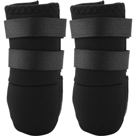 2 stuks Hondenlaarzen Schoenen voor Honden van Verschillende Maten met Twee Verstelbare Banden Antislipzool XL XL black