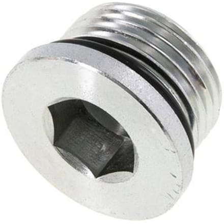 Plug UN 1-1/16''-12 Staal NBR met binnenzeskant 400bar (5620.0psi)