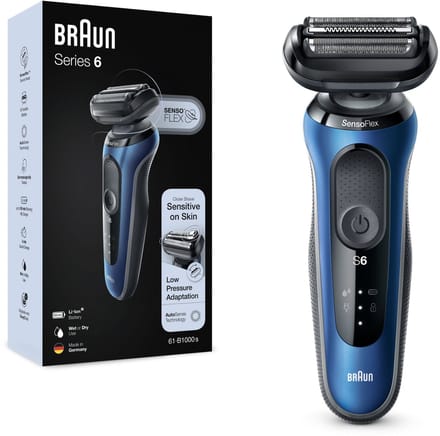 Braun Series 6 61-B1000s - Elektrisch Scheerapparaat Mannen - Blauw