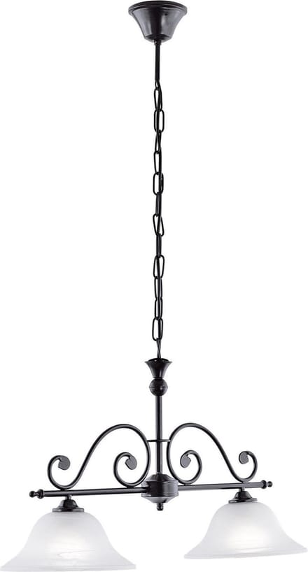 EGLO Murcia - Hanglamp - 2 Lichts - Zwart - Wit