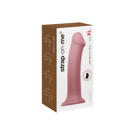 Strap-on Me Mono Density Basis Dildo - beige - maat XL