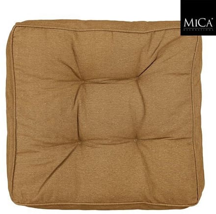 Mica Decorations Como Matraskussen – 47 x 47 x 7 cm – Bruin
