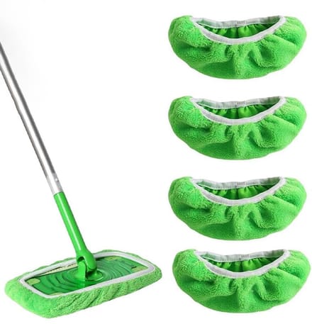 Herbruikbare Vloerdoeken Voor Swiffer Sweeper - 4 Stuks, Wasbaar en Duurzaam