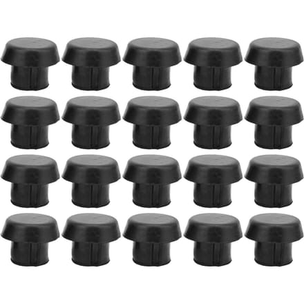 20 pcs Bouchon en Caoutchouc Inférieur de Queue de Billard Coussin de Protection Couvercle d'Extrémité de Queue Accessoires de Protection gray