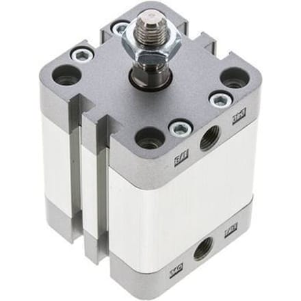 ISO 21287 Compacte Dubbelwerkende Cilinder 40-25mm - Magnetisch - Mannelijke Stang