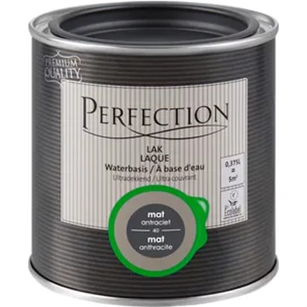 Perfection Houtlak Ultradekkend - Mat - Antraciet - 375ml