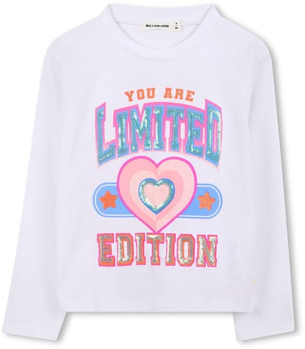 Billieblush U21415 T-shirt Met Lange Mouwen Wit 4 Years Meisje