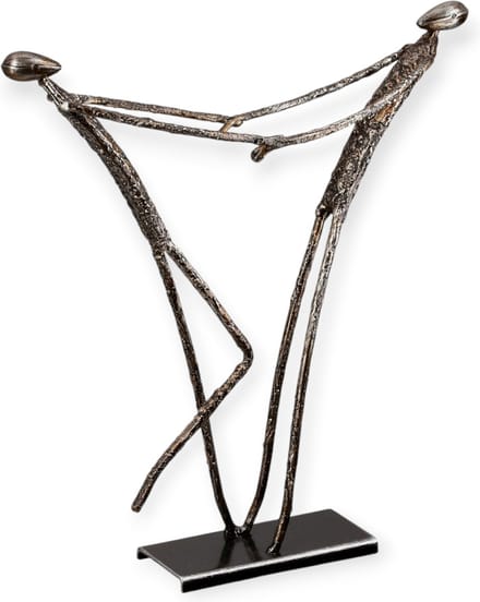 Gilde Handwerk - Beeld - Sculptuur - Positiviteit - Metaal - 6x27x29cm