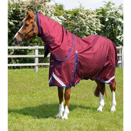 Waterdichte paardendeken met halsbedekking Premier Equine Buster 40g