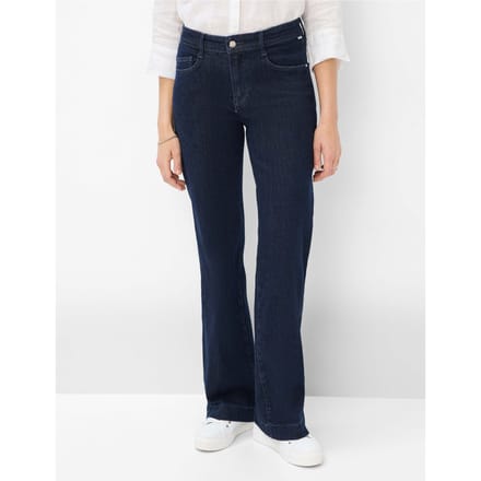 Brax Dames Jeans  Style MAINE CLEAN DARK BLUE, denim donkerblauw, maat 32
