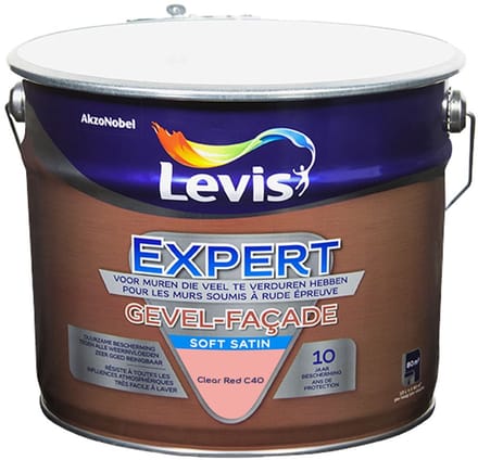Levis - Expert Gevel Mix - Clear Red C40 - Mengverf - 10 L