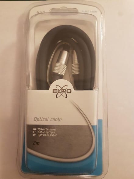 Optische kabel 2 meter Elro