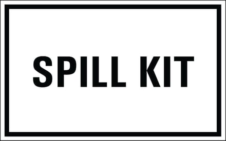 Spill kit sticker 320 x 200 mm