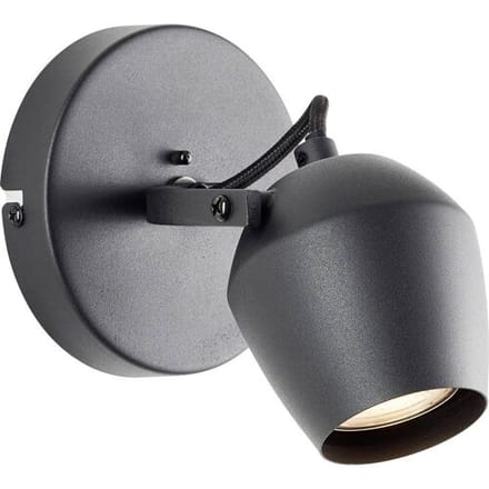 Brilliant Vertino - Plafondspot - GU10 1x5W - 3000K - Zwart