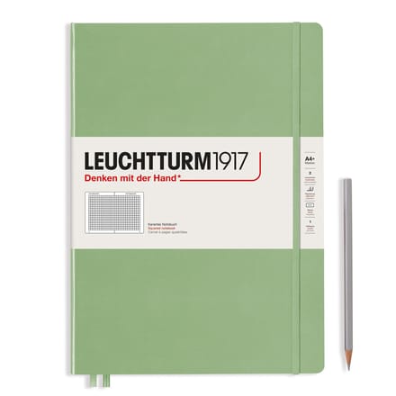 Leuchtturm1917 A4+ Master Slim Squared/Geruit Sage