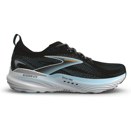 Brooks Glycerin GTS 22 Hardloopschoenen - Black/Atomizer/Blazing Orange - Maat 42.5 - Heren