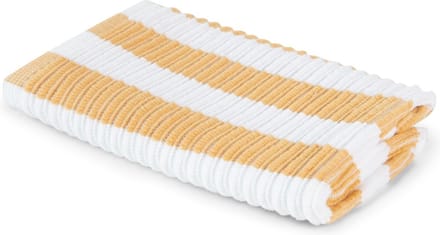 Linolux Vaatdoek Gestreept - Wit Geel - 100% katoen - 12 stuks
