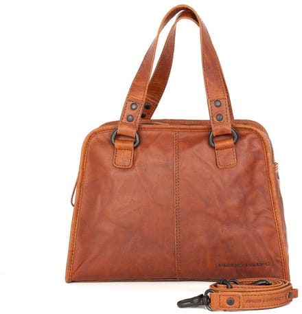 Leren Handtas - Danine - Brandy Cognac