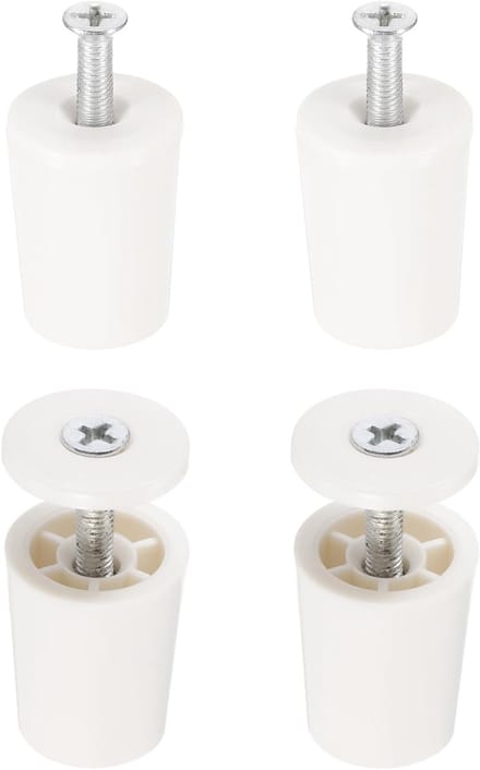 Aanslagbuffer Stoppers - Rolluik Reparatie - Rolluiken Beveiligen - Weerbestendig ABS Kunststof - 28 mm Bladlengte - Wit