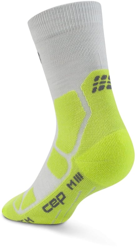 CEP Hiking Merino Mid-Cut Compressie - Neongeel - Dames (34-37)
