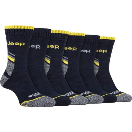 Mannen 6-pack Heavy Duty Werksokken met Verstevigde Hak en Tenen