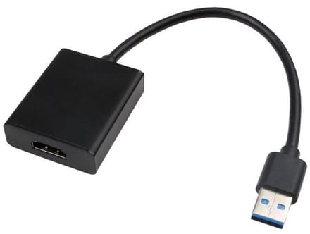 Microconnect MC-USB3.0HDMI video kabel adapter 0,15 m HDMI Type A (Standaard) USB Type-A Zwart