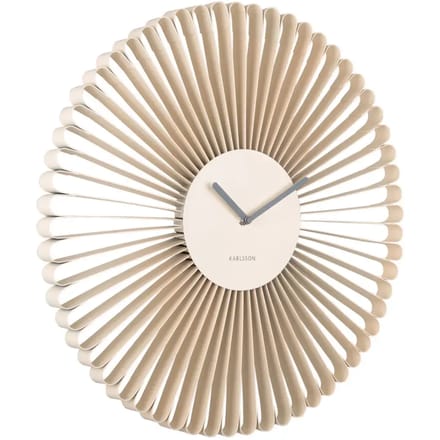 Karlsson Wandklok Cascara - Wit - 50x50x50cm - Wandklok Modern
