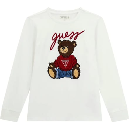 Kinder-T-shirt met lange mouwen Guess pure white 4