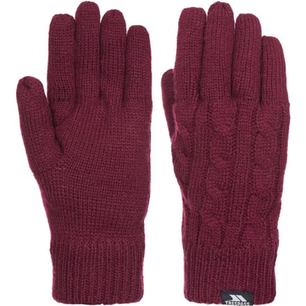 Trespass - Dames Sutella Gebreide Handschoenen (Rood)