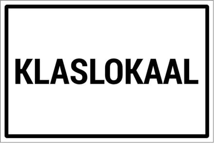 Klaslokaal sticker | 45 x 30 cm