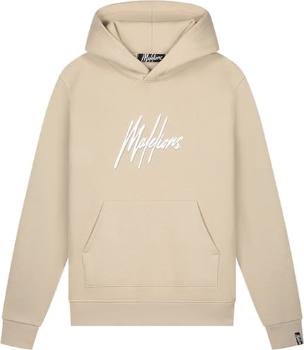 Malelions Duo Essentials Hoodie Heren Beige - Maat: S