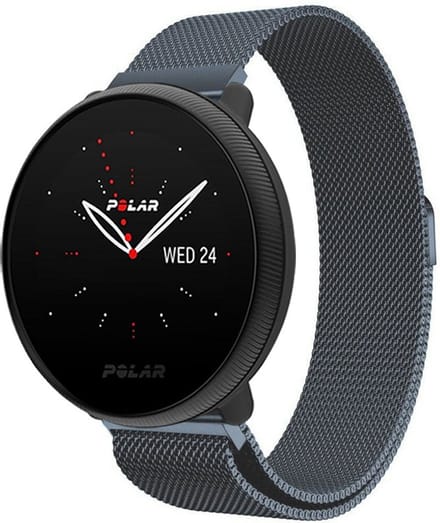 Strap-it Luxe Milanese bandje - geschikt voor Polar Ignite / Ignite 2 / Ignite 3 / Unite / Pacer - space grey