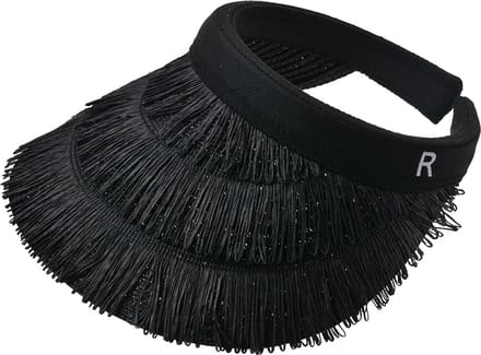 Juleeze Zonneklep one size Zwart Papierstro