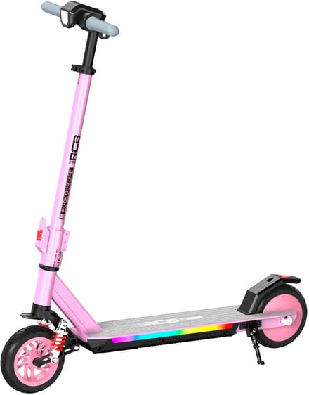 RCB R12Max Elektrische Step Kinderen - Max 18km/u - 220W -Schokdemping- roze