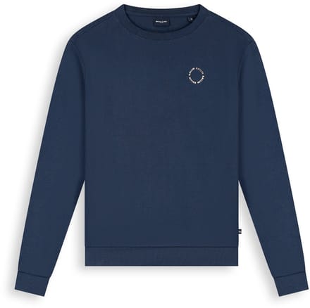 Ballin Amsterdam - Jongens Regular fit Sweaters Crewneck LS - Navy - Maat 12