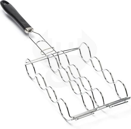 maisklem zilver staal barbecue 54 x 18,5 cm