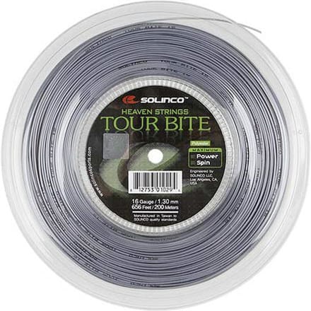 Solinco Tour Bite Rol Snaren 100m-Zilver
