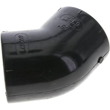 45° L-Koppeling Rp2'' Binnendraad PVC-U 16bar En 1452-3
