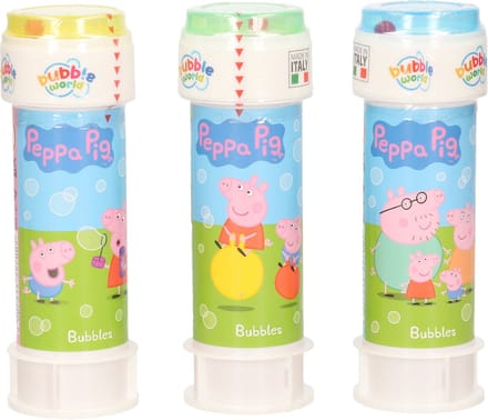 Bellenblaas - 3x - Peppa Pig - 50 ml - voor kinderen - uitdeel cadeau/kinderfeestje